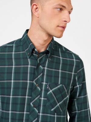 Camisas Ben Sherman Grid Check Verde | 789-DJIWLX