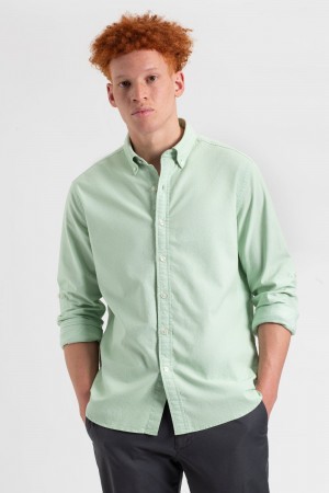 Camisas Ben Sherman St. Ives Resort Oxford Verde | 623-OLRAME