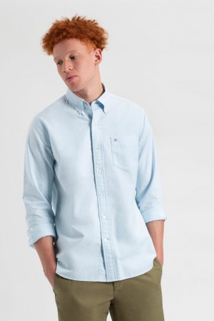 Camisas Ben Sherman St. Ives Resort Oxford Azules | 925-SBUEIH