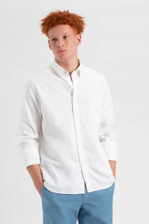 Camisas Ben Sherman St. Ives Resort Oxford Blancas | 368-JDOSCR