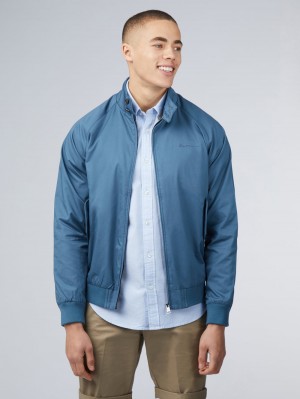 Chaquetas Ben Sherman Signature Harrington Turquesa | 537-ARLQUE