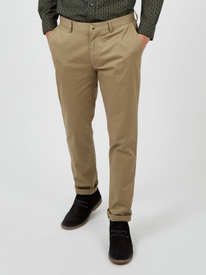 Pantalon Ben Sherman Signature Slim Stretch Chino Gris | 483-ZDBNSY