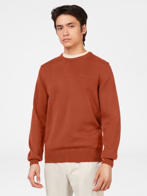 Prendas De Punto Ben Sherman Signature Crewneck Naranjas | 571-EVSWRH