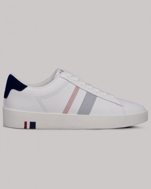 Tenis Ben Sherman Boxwell Blancas Azul Marino Rojas | 209-RNMVDJ