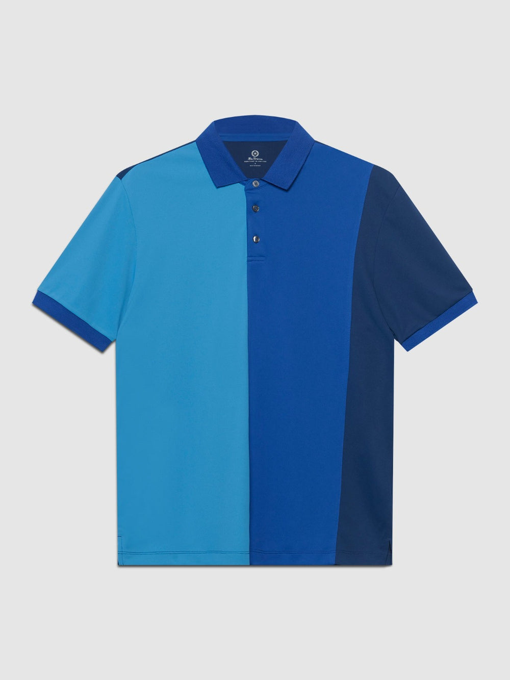 Camisa Polo Ben Sherman 360 Motion Stretch Colorblock Azules Azul Real | 730-KOQSND