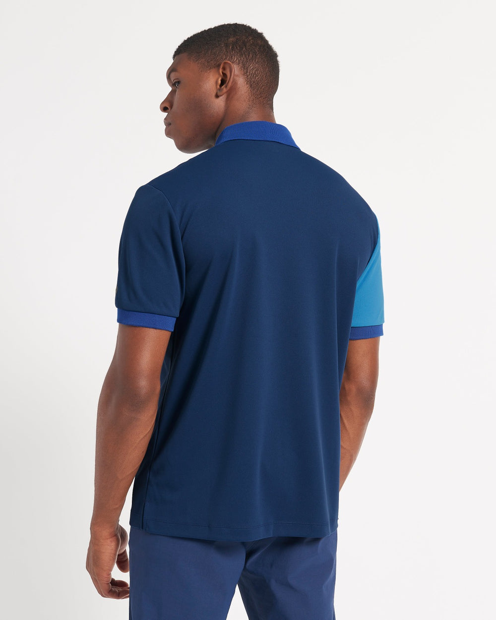 Camisa Polo Ben Sherman 360 Motion Stretch Colorblock Azules Azul Real | 730-KOQSND