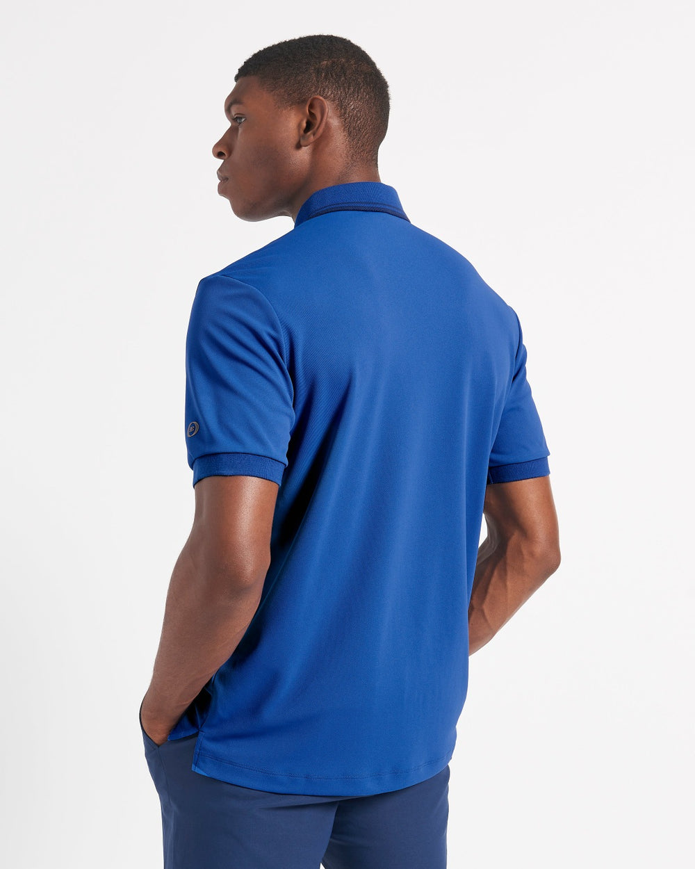 Camisa Polo Ben Sherman 360 Motion Stretch Azules Azul Real | 327-OCDYUT