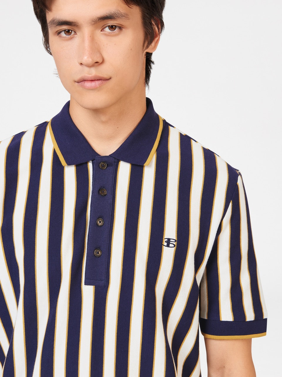 Camisa Polo Ben Sherman B by Ben Sherman Vertical Stripe Moradas | 079-GQEHVI