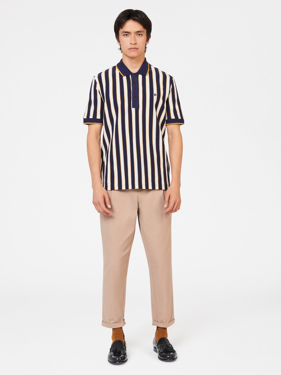 Camisa Polo Ben Sherman B by Ben Sherman Vertical Stripe Moradas | 079-GQEHVI