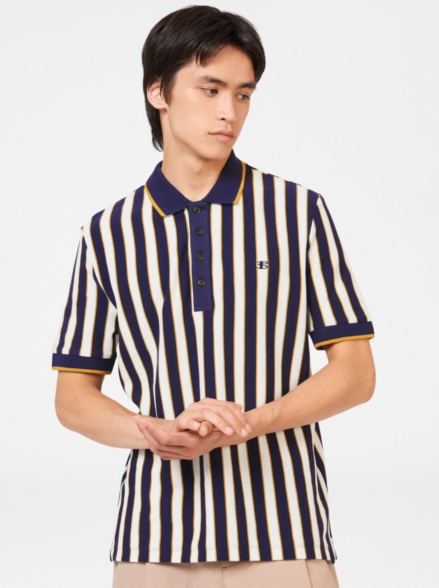 Camisa Polo Ben Sherman B by Ben Sherman Vertical Stripe Moradas | 079-GQEHVI