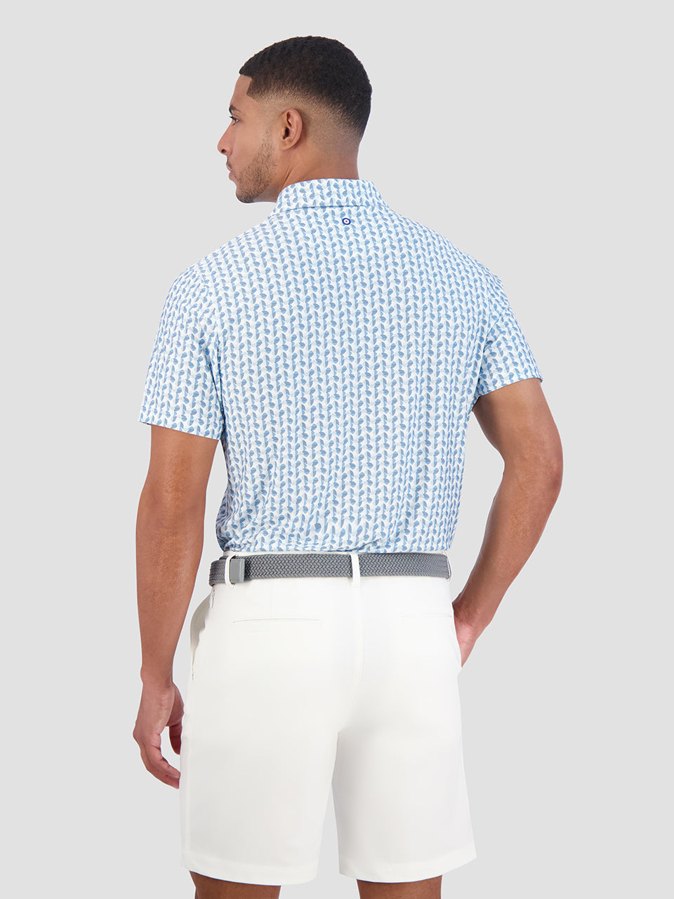 Camisa Polo Ben Sherman Bauhaus Geo Tech Jersey Sports Fit Azules | 625-MZAQXJ