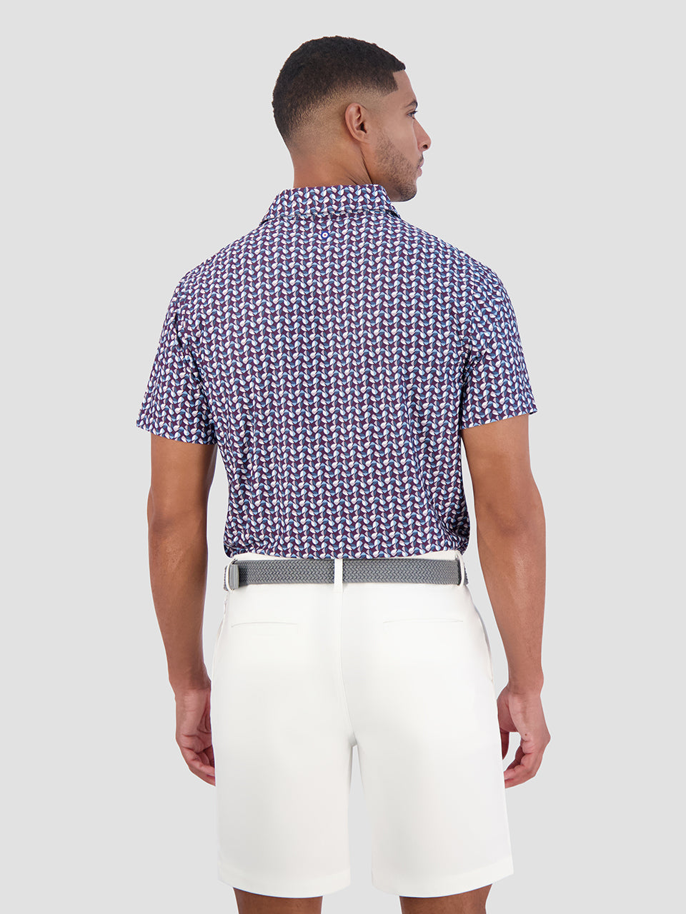 Camisa Polo Ben Sherman Bauhaus Geo Tech Jersey Sports Fit Moradas | 025-YMHURI