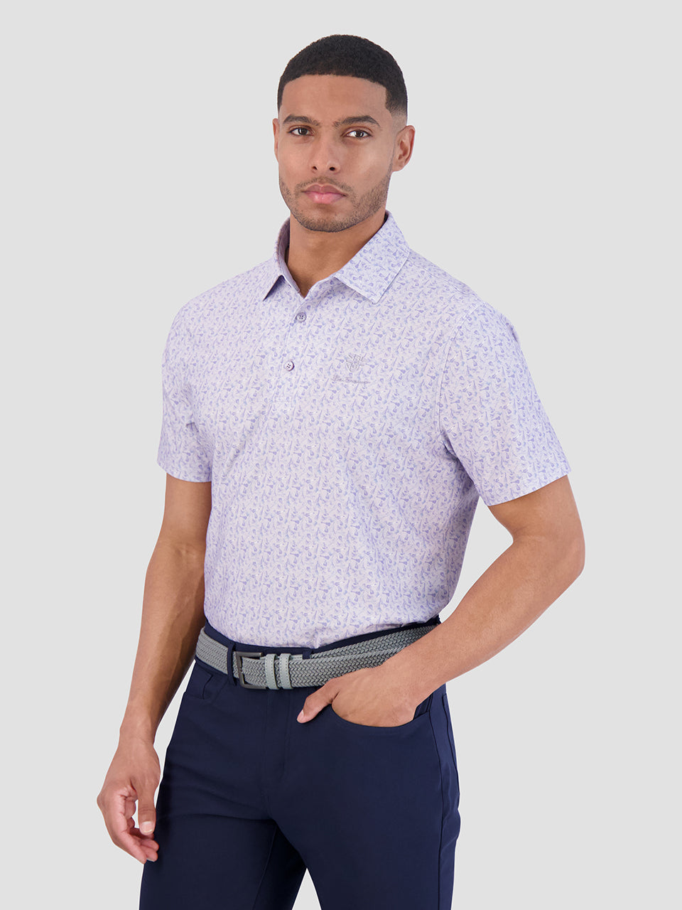 Camisa Polo Ben Sherman Mini Guitar Tech Jersey Sports Fit Moradas | 730-FCNJIS