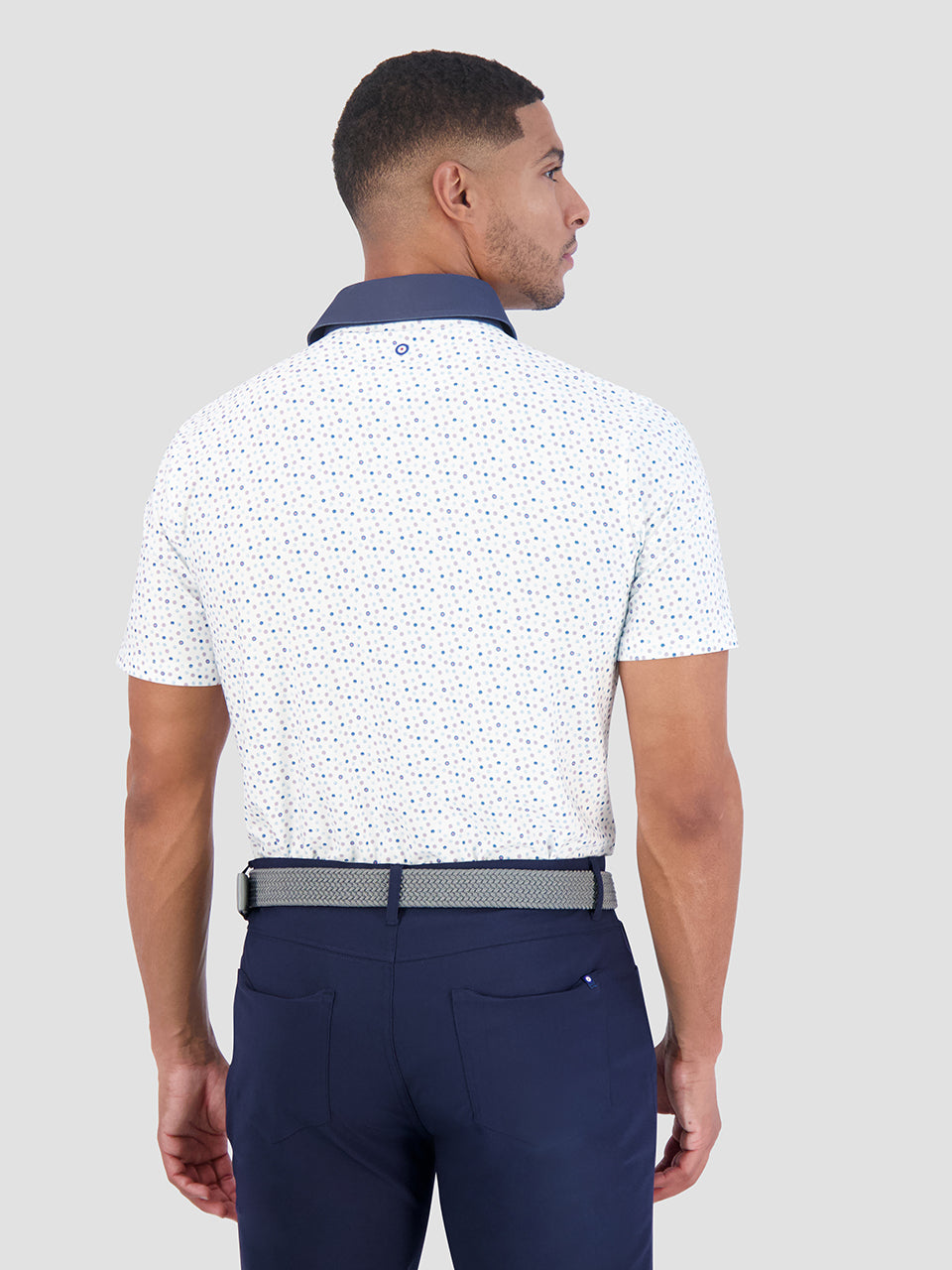 Camisa Polo Ben Sherman Polka Dots Tech Jersey Sports Fit Blancas | 087-EKVMCU