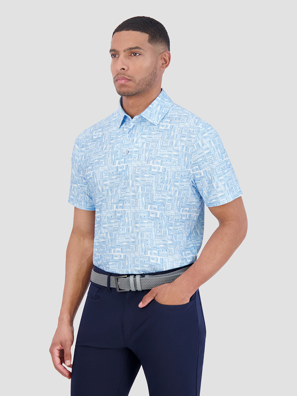 Camisa Polo Ben Sherman Radio Stack Tech Jersey Sports Fit Azules | 572-RTLOPI