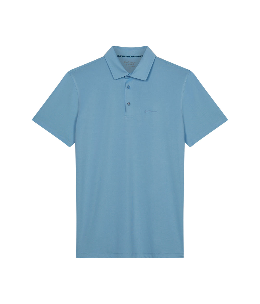 Camisa Polo Ben Sherman Solid Air Pique Sports Fit Azules | 783-WRMJLE