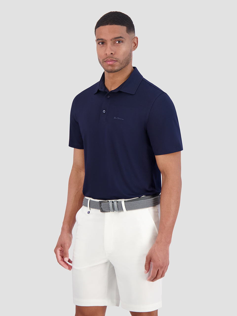 Camisa Polo Ben Sherman Solid Air Pique Sports Fit Azul Marino | 879-DCLYKN