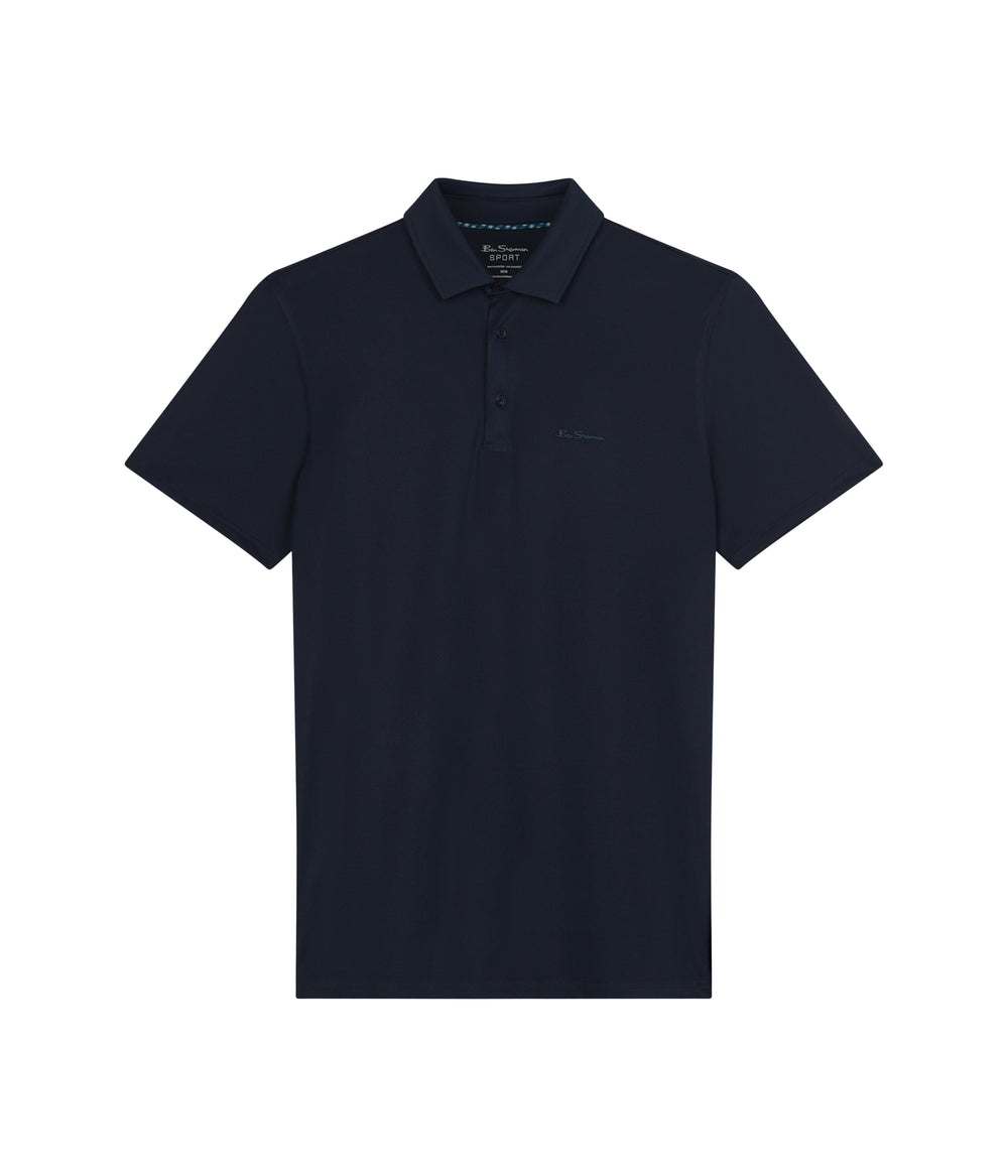 Camisa Polo Ben Sherman Solid Air Pique Sports Fit Azul Marino | 879-DCLYKN