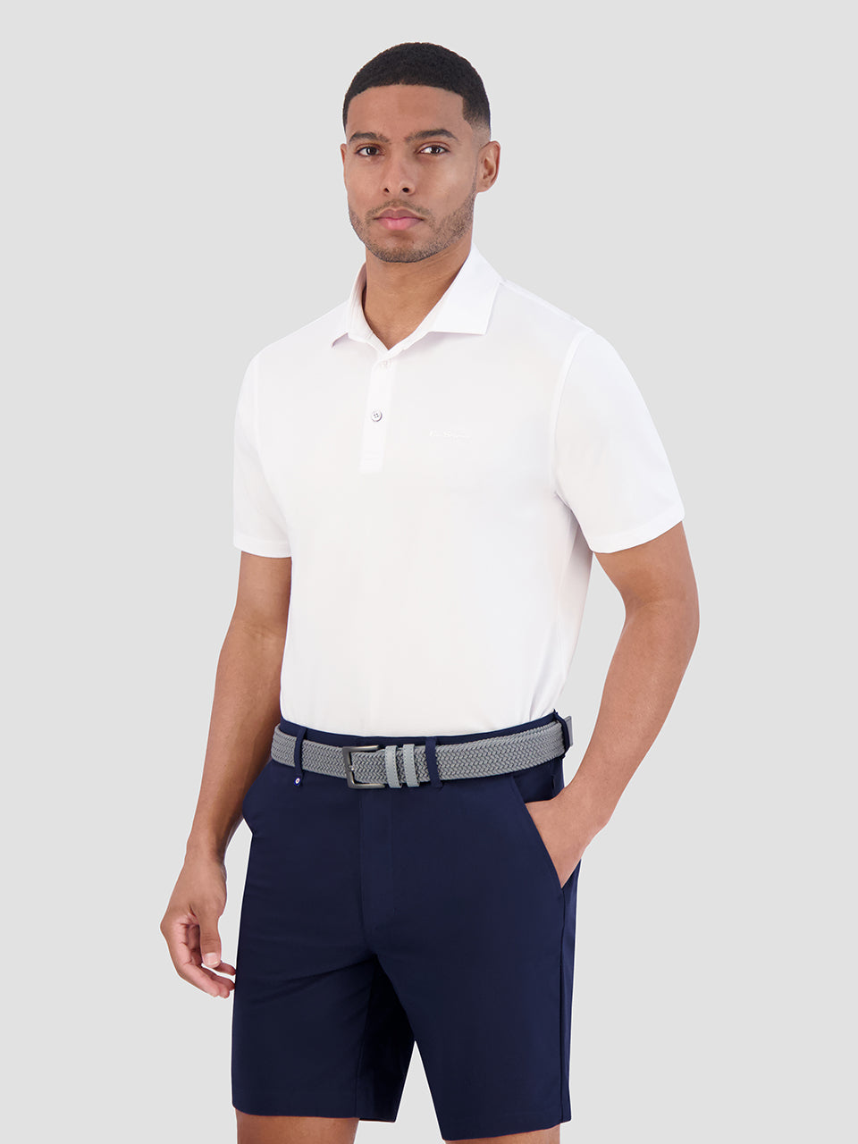 Camisa Polo Ben Sherman Solid Air Pique Sports Fit Blancas | 084-UZNCXQ