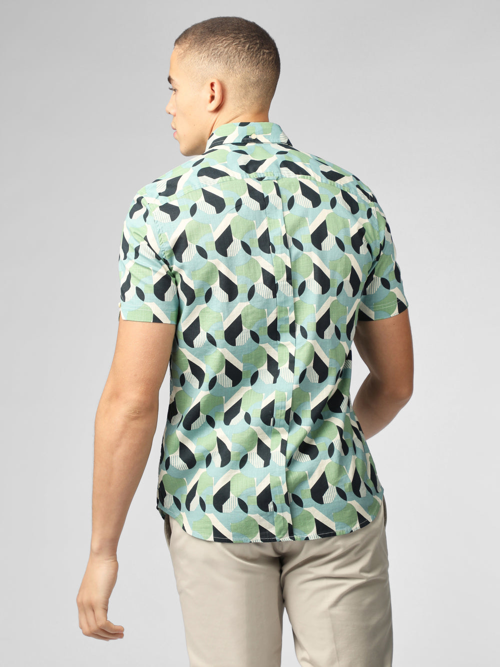 Camisas Ben Sherman Art Deco Verde | 927-YFCUNK