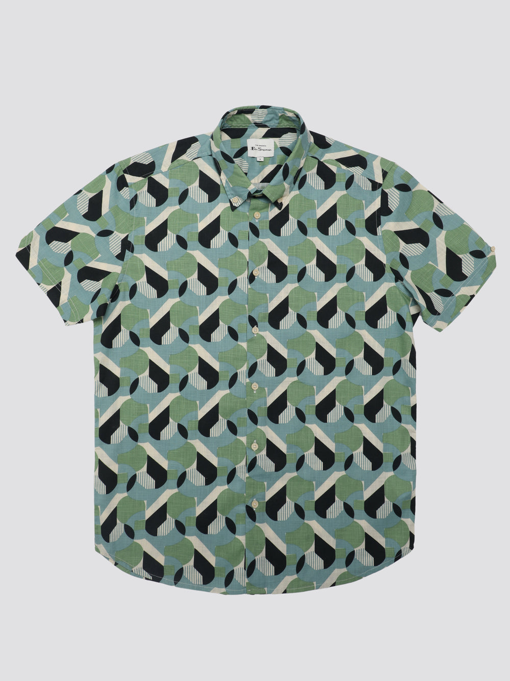 Camisas Ben Sherman Art Deco Verde | 927-YFCUNK