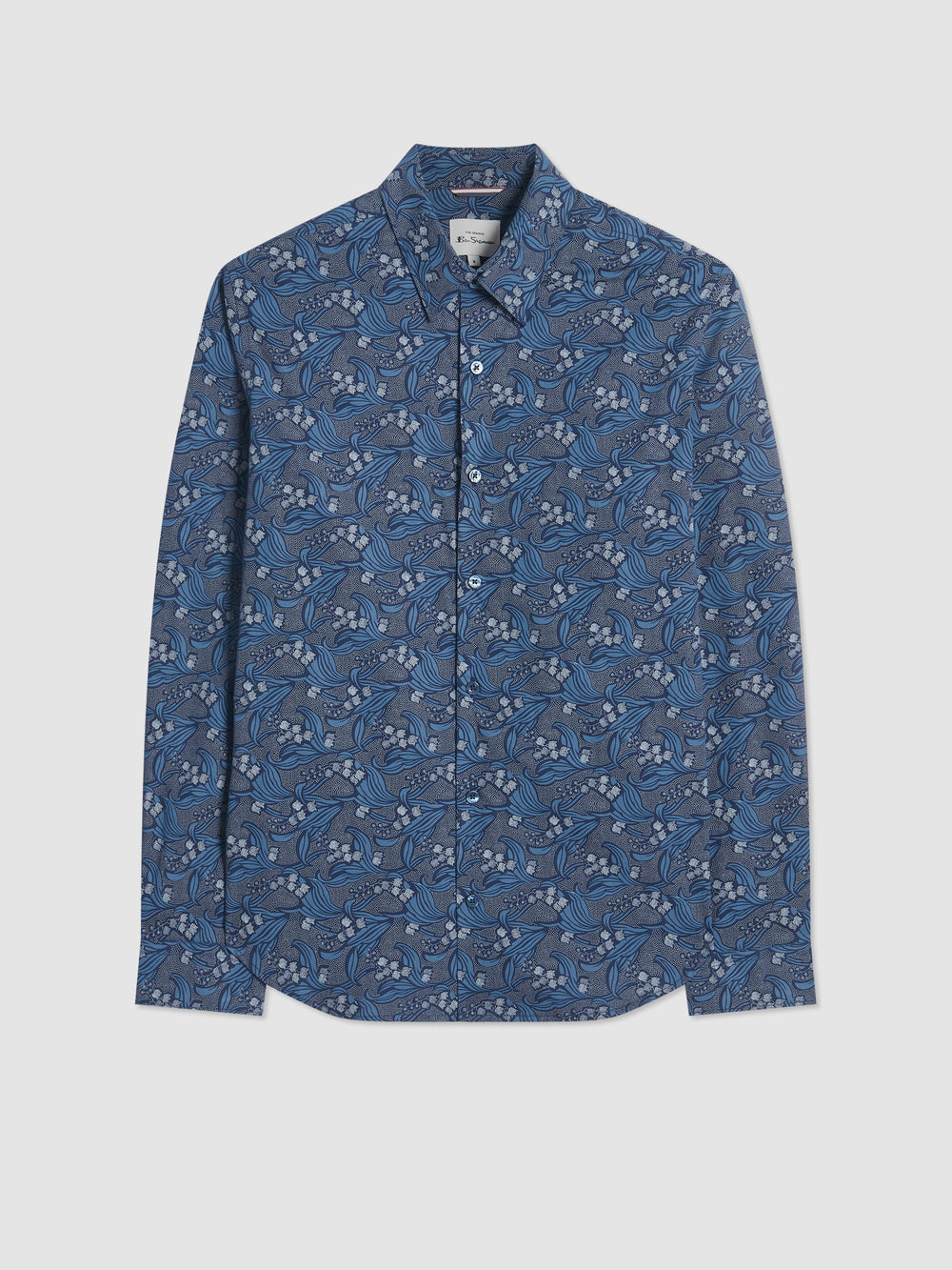 Camisas Ben Sherman Art Nouveau Floral Azul Marino | 095-PVCXBU