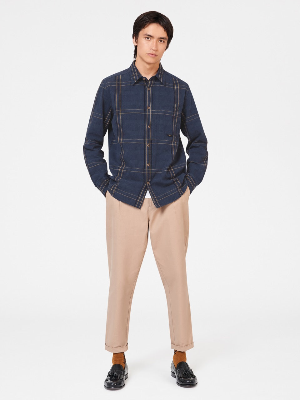 Camisas Ben Sherman B by Ben Sherman Indigo Check Indigo | 870-HDNGZJ