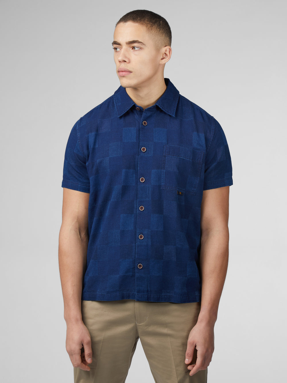 Camisas Ben Sherman B by Ben Sherman Indigo Check Azul Marino | 350-SEBKXV