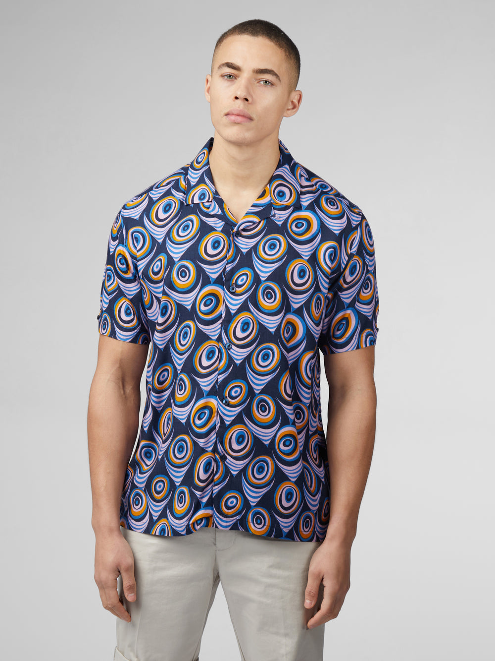 Camisas Ben Sherman B by Ben Sherman Psychedelic Print Moradas | 972-IEJOLT