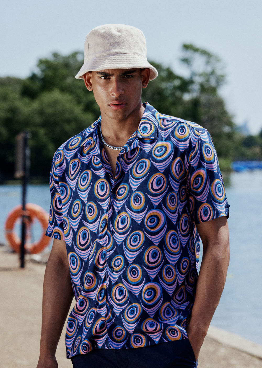 Camisas Ben Sherman B by Ben Sherman Psychedelic Print Moradas | 972-IEJOLT