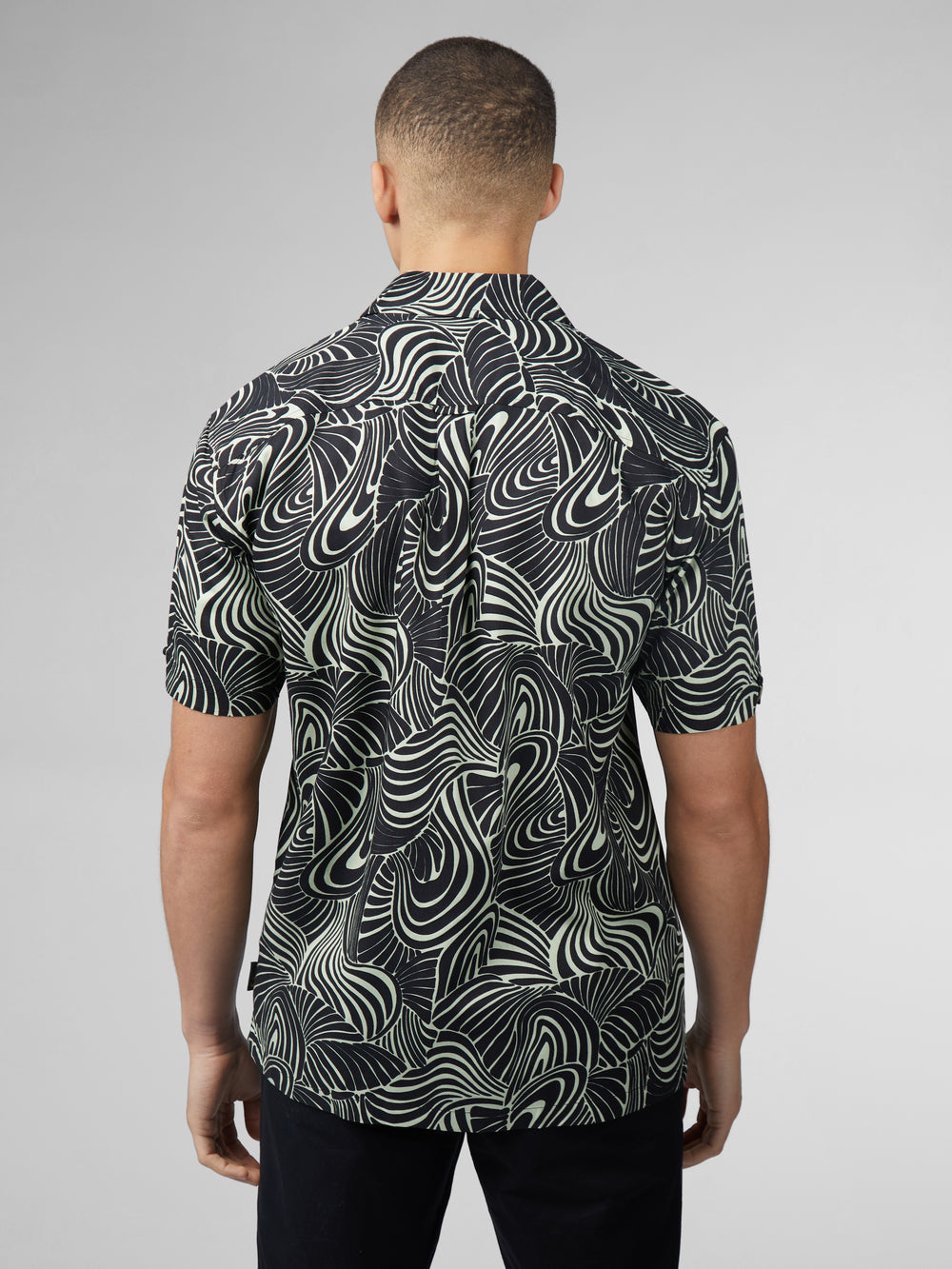 Camisas Ben Sherman B by Ben Sherman Psychedelic Swirl Print Verde Menta | 068-SRIBJK