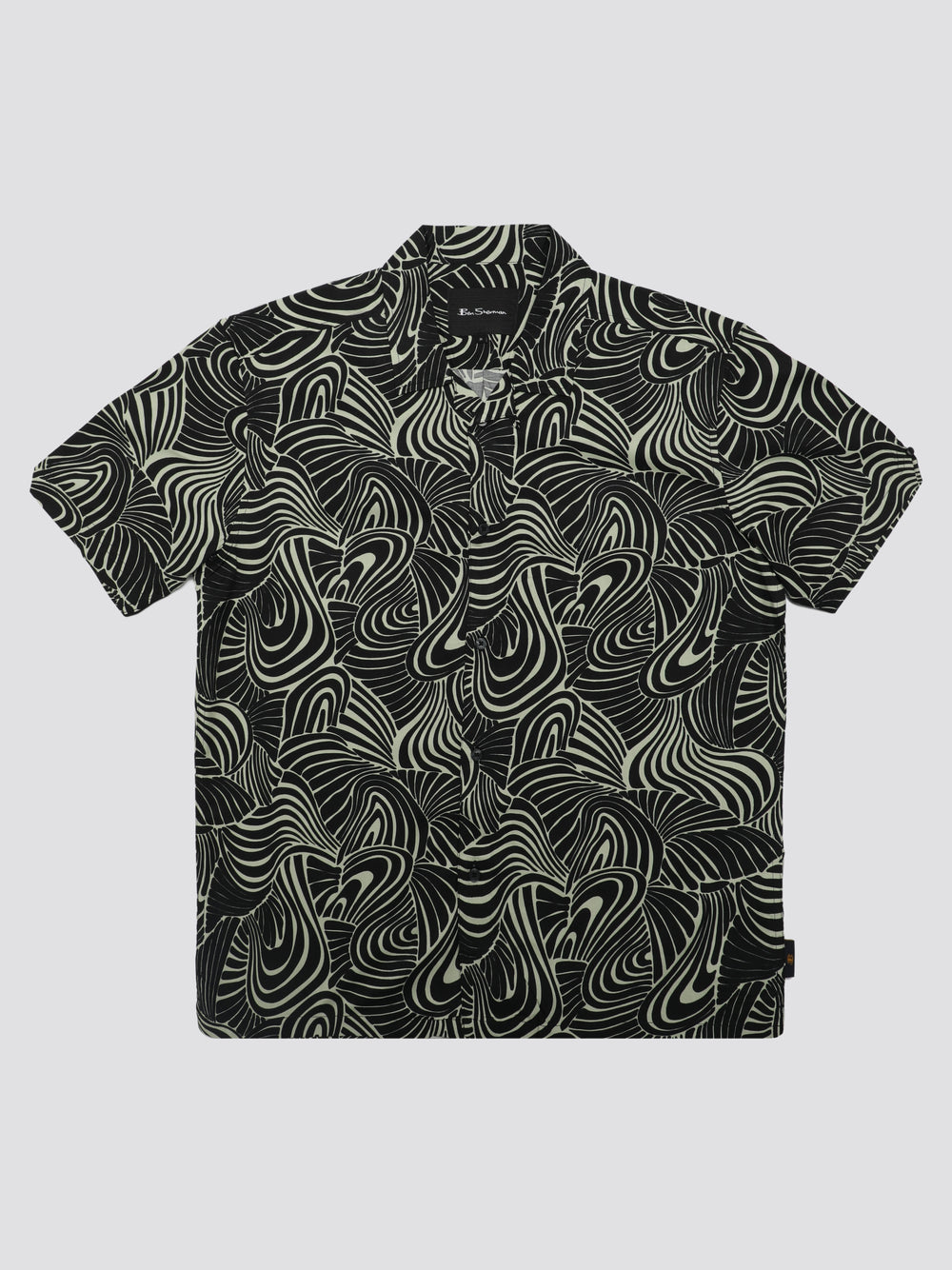 Camisas Ben Sherman B by Ben Sherman Psychedelic Swirl Print Verde Menta | 068-SRIBJK