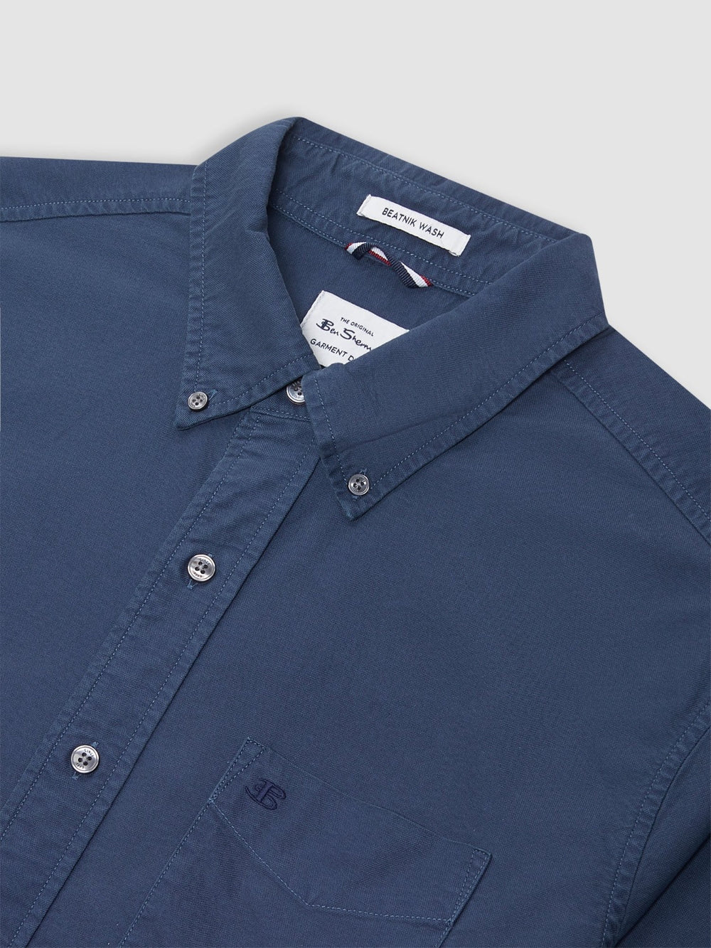 Camisas Ben Sherman Beatnik Oxford Garment Dye Indigo | 230-FNWCIV