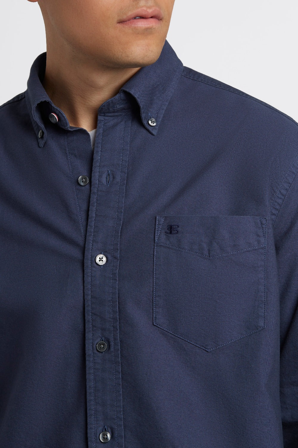 Camisas Ben Sherman Beatnik Oxford Garment Dye Indigo | 230-FNWCIV