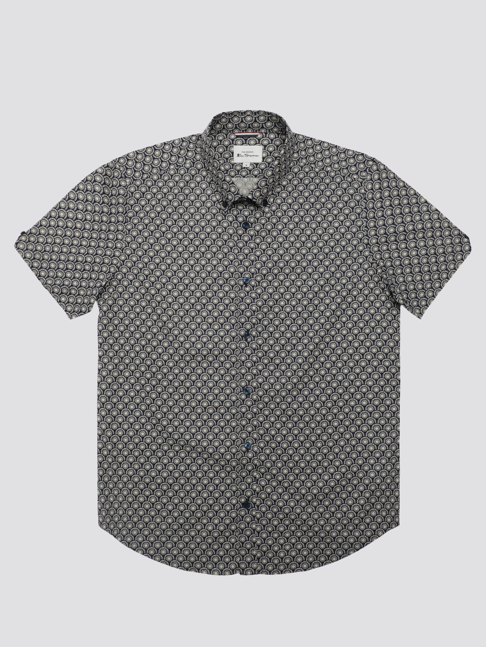 Camisas Ben Sherman Block Geo Gris | 874-GVERTO