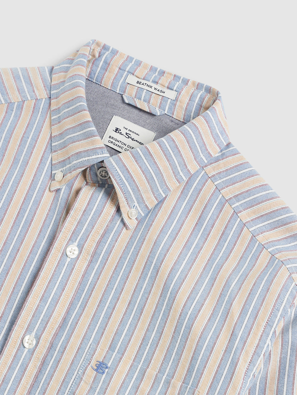 Camisas Ben Sherman Brighton Oxford Organic Azules Multicolor | 916-IYHGMA