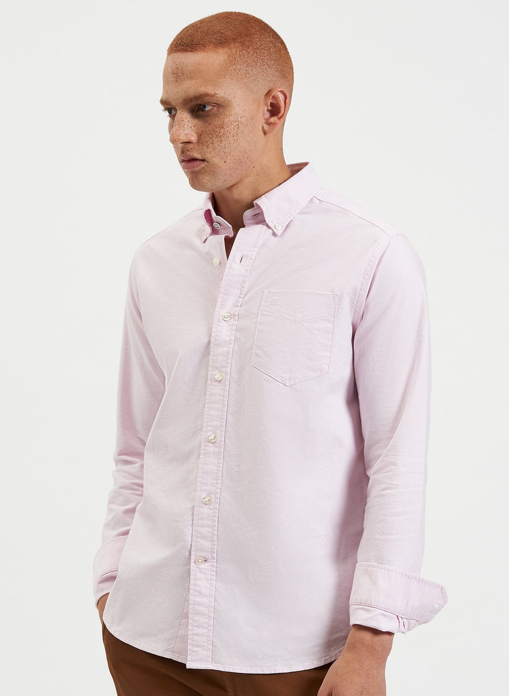 Camisas Ben Sherman Brighton Oxford Organic Rosas | 859-AMZUXD