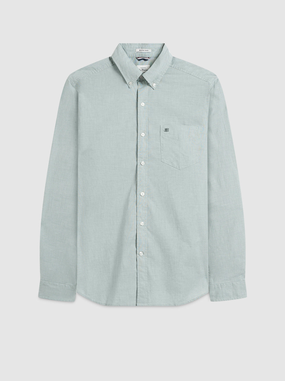 Camisas Ben Sherman Brighton Oxford Organic Green Verde | 869-SOKWXV