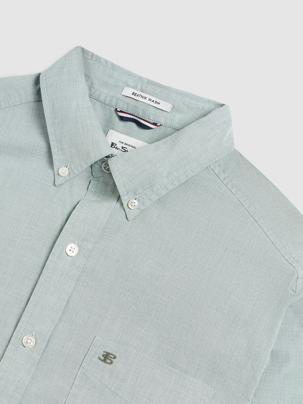 Camisas Ben Sherman Brighton Oxford Organic Green Verde | 869-SOKWXV