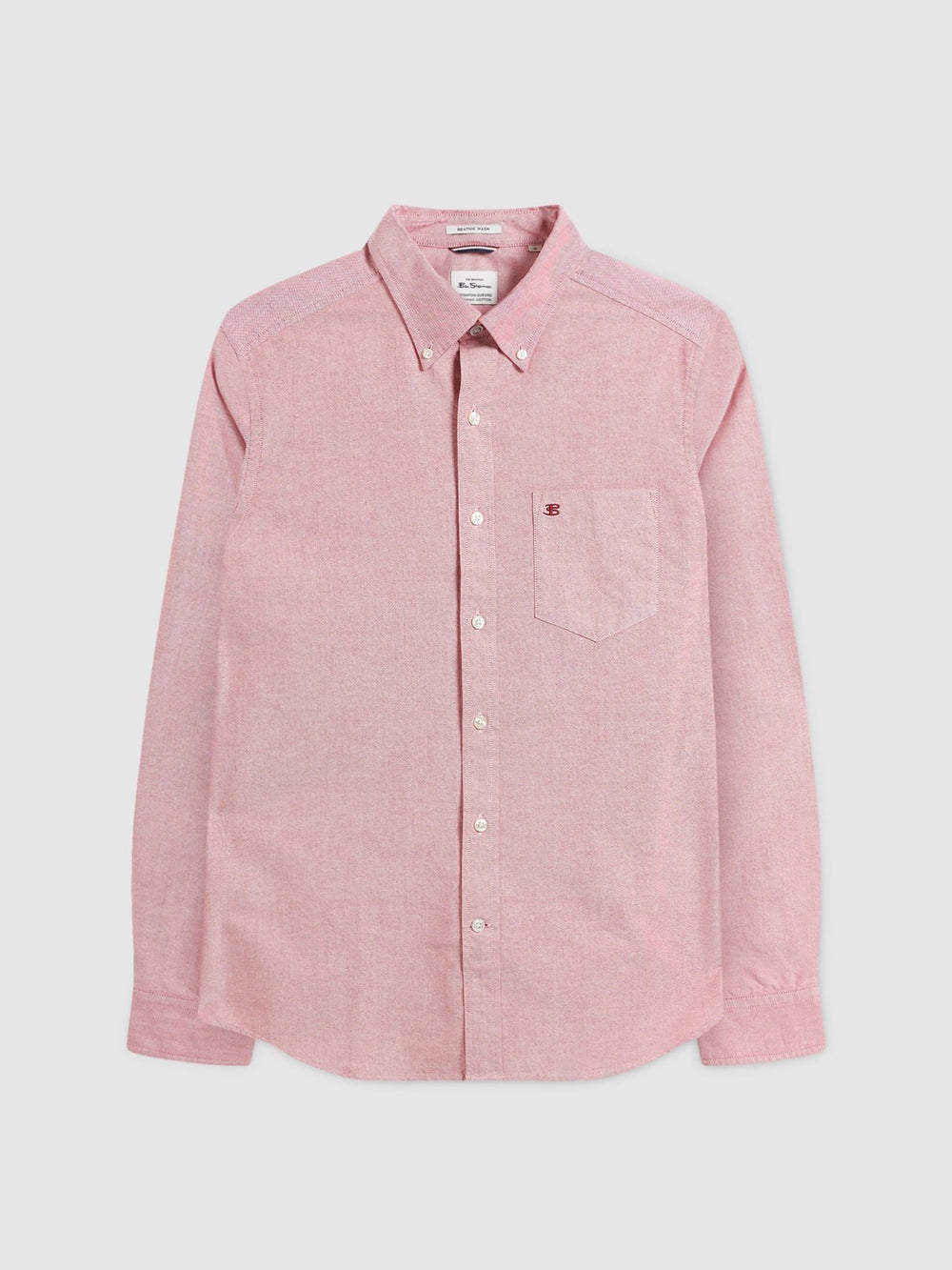 Camisas Ben Sherman Brighton Oxford Organic Rojas Claro | 856-BXAVQM