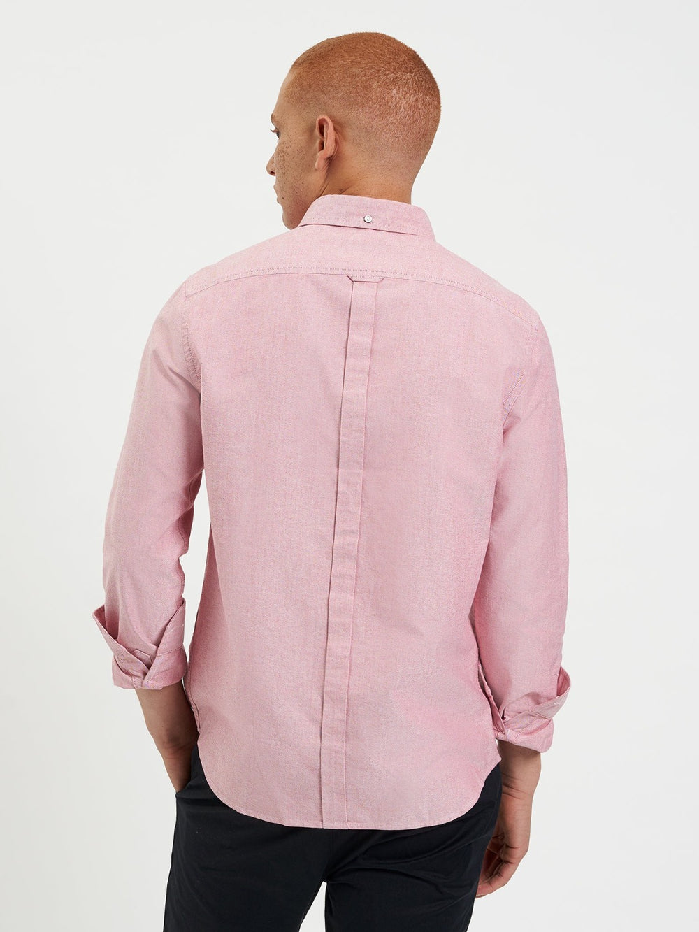 Camisas Ben Sherman Brighton Oxford Organic Rojas Claro | 856-BXAVQM