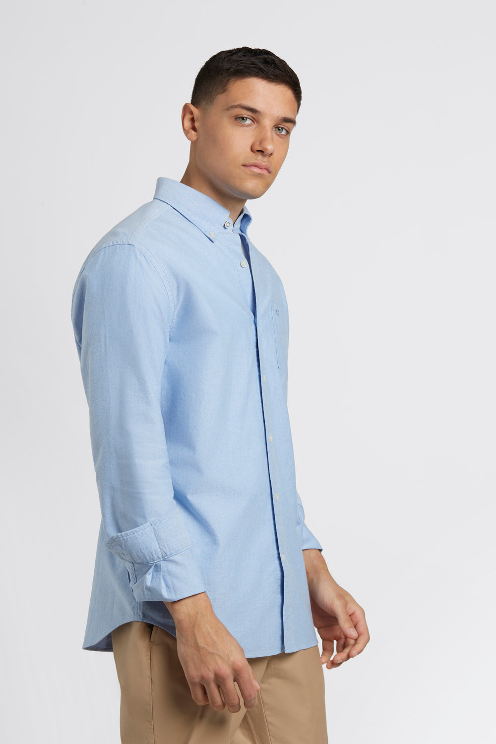 Camisas Ben Sherman Brighton Oxford Organic Azules | 546-XEBNPR