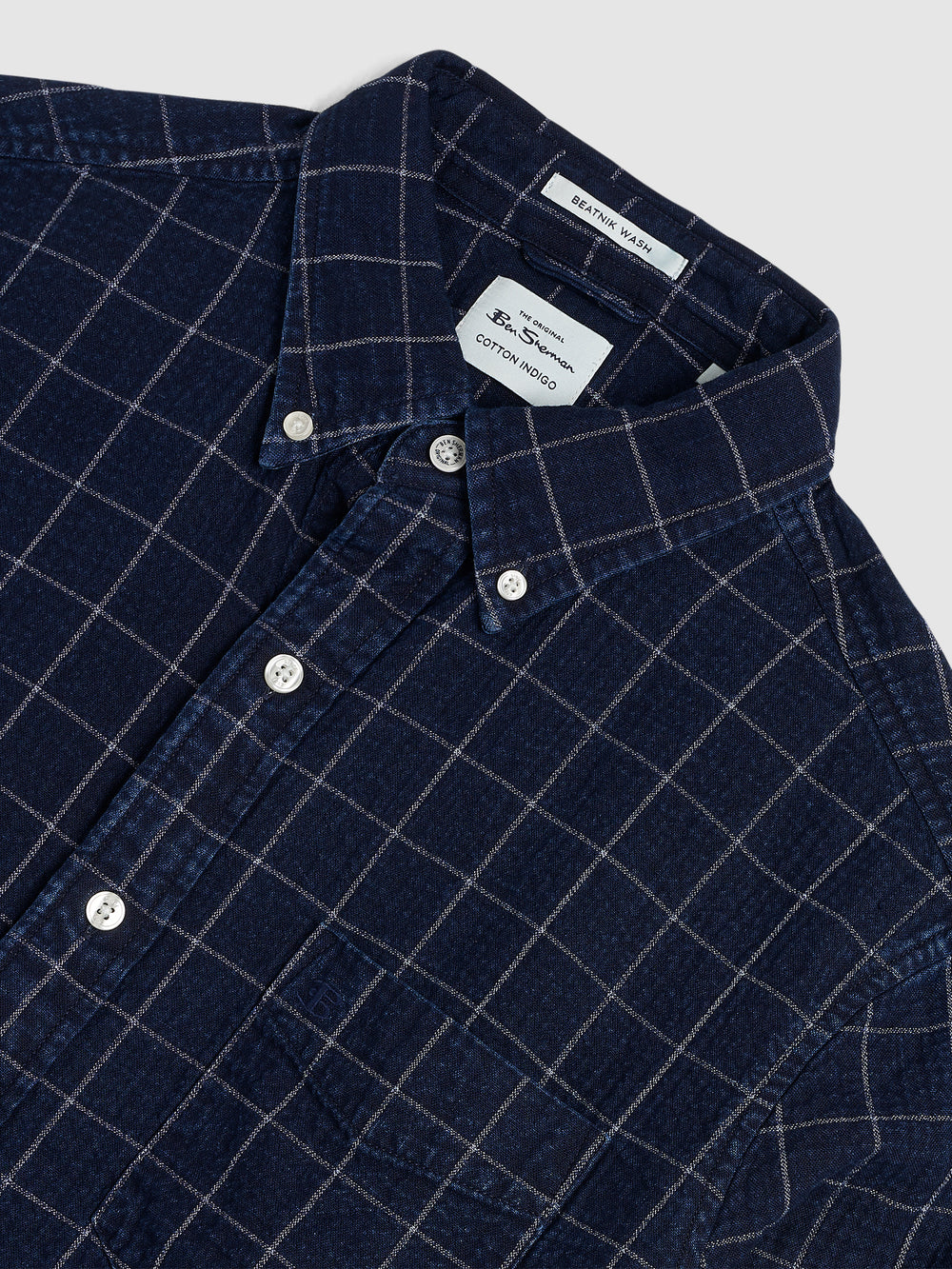 Camisas Ben Sherman Dalston Blues Beatnik Indigo | 738-JXAIGN