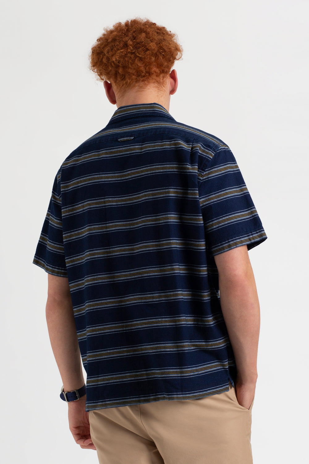 Camisas Ben Sherman Dalston Blues Lightweight Stripe Indigo | 381-AYHXBW