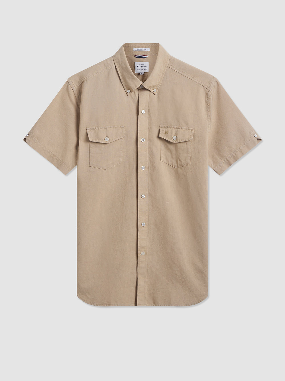 Camisas Ben Sherman Garment Dye Linen Marrones | 679-RIOWZJ