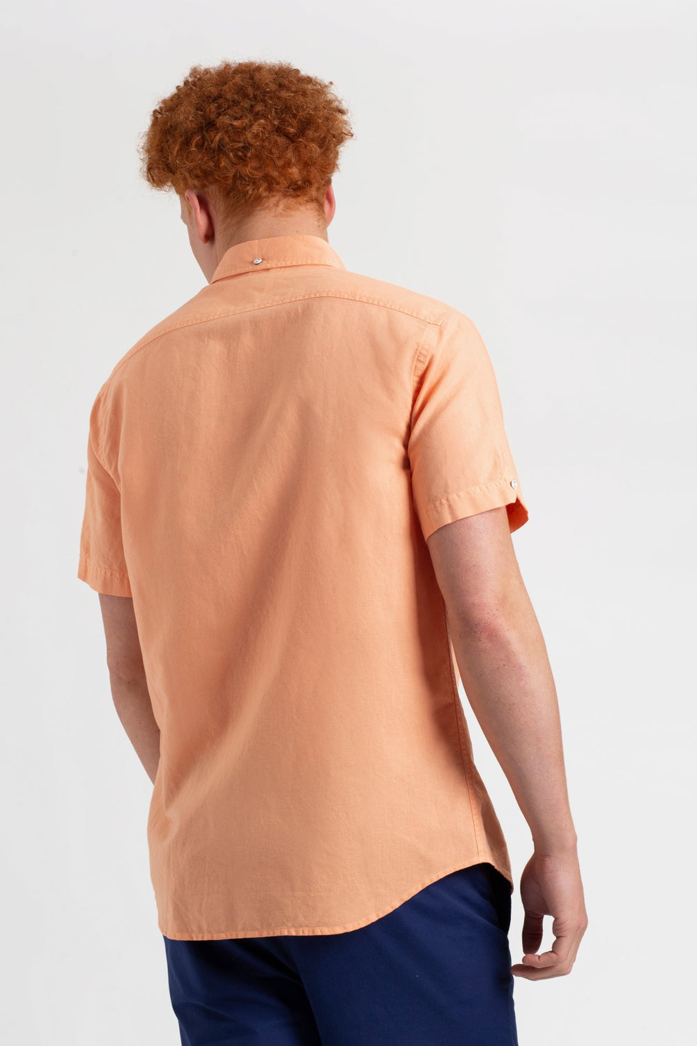 Camisas Ben Sherman Garment Dye Linen Naranjas | 379-TLZSUY