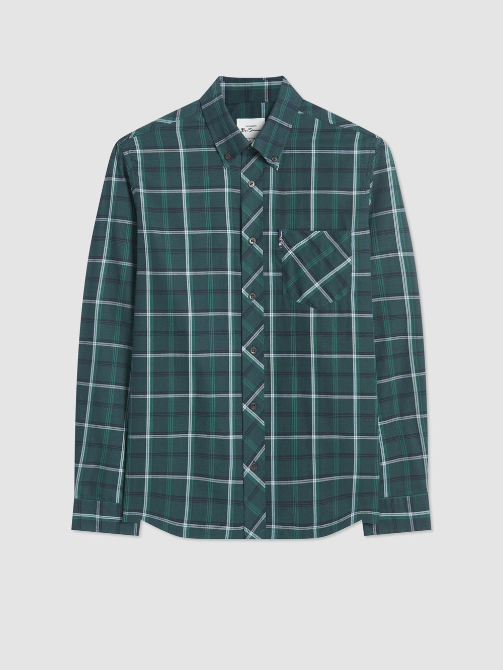 Camisas Ben Sherman Grid Check Verde | 789-DJIWLX