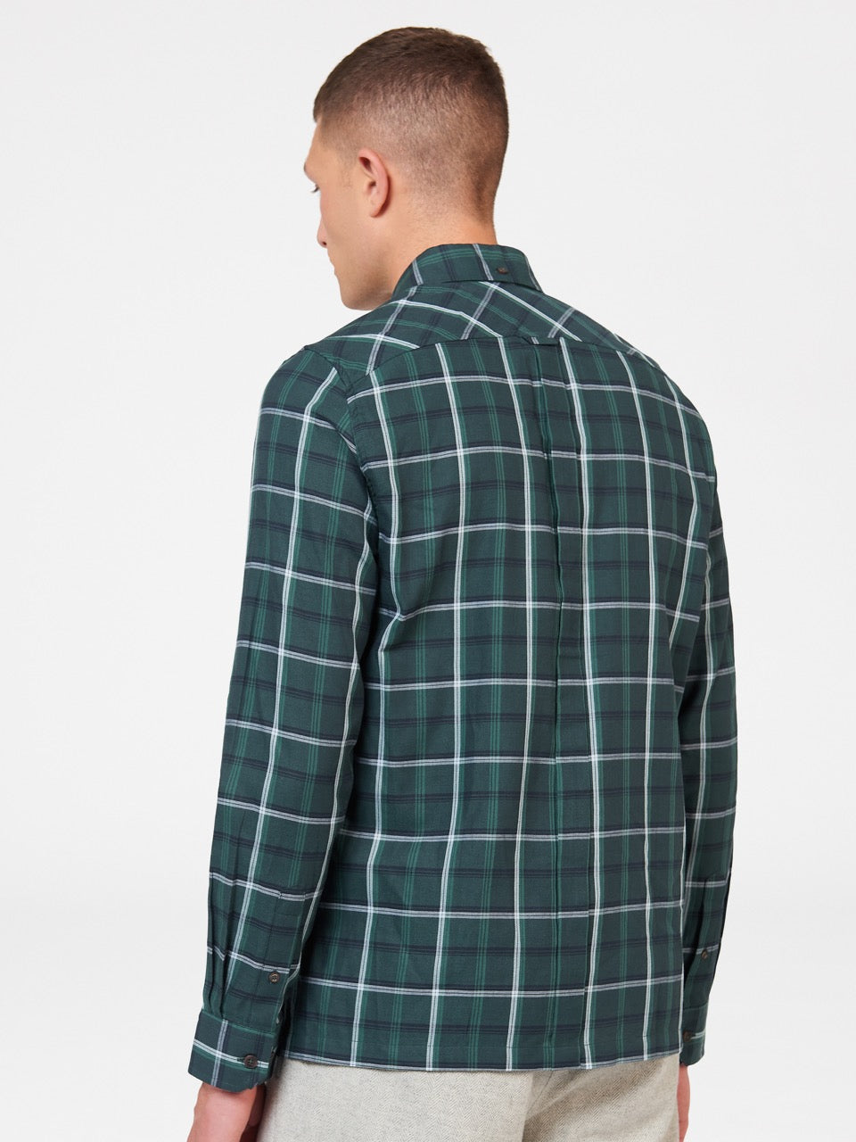 Camisas Ben Sherman Grid Check Verde | 789-DJIWLX