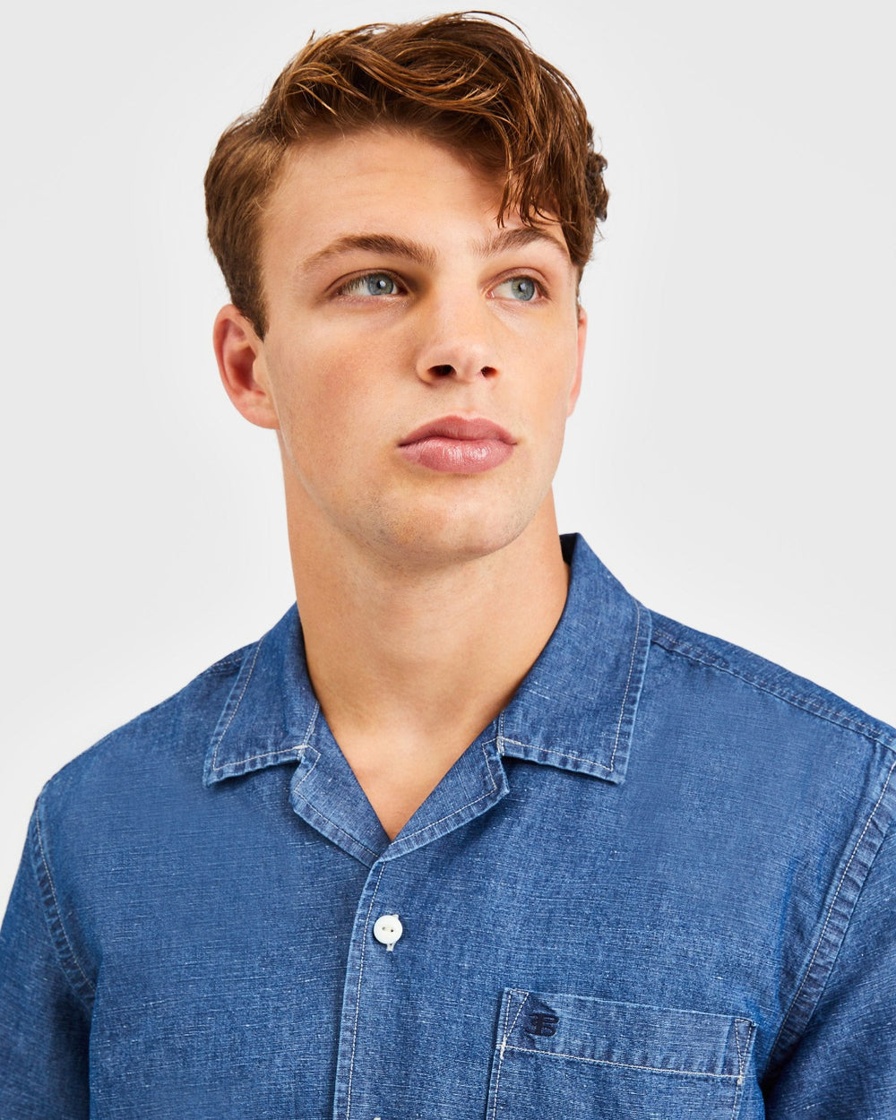 Camisas Ben Sherman Hastings Garment Dye Chambray Indigo | 302-XKBUQL