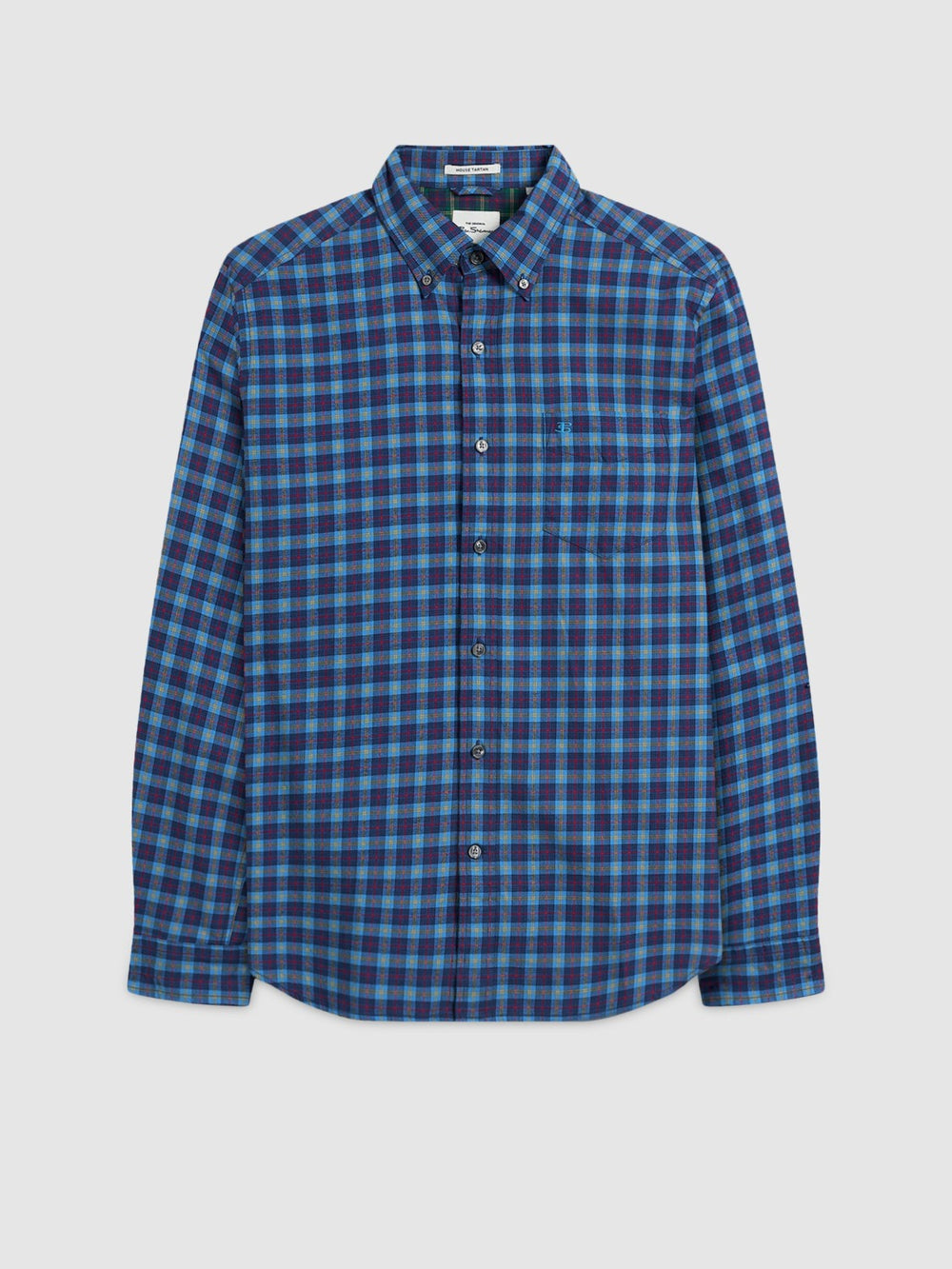 Camisas Ben Sherman House Tartan Twill Azul Marino | 210-BRQUZS